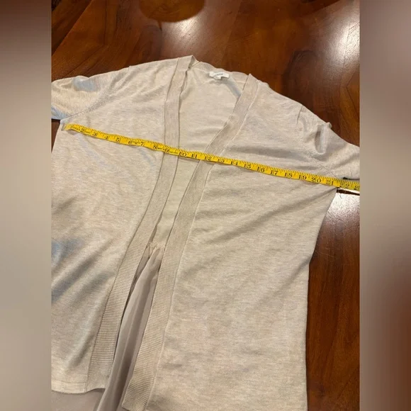 Maurices Light Tan Open Front Cardigan, size M, scarf can be add to purchase - Picture 8 of 9